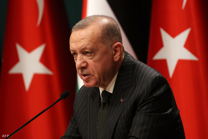 Recep Tayyip Erdogan 2022. augusztus 23-án