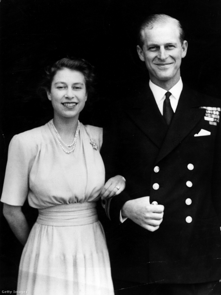 Fülöp herceg és Erzsébet hercegnő 1947