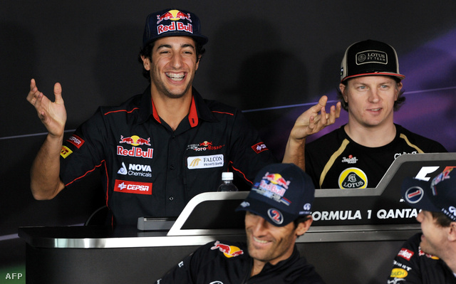 Az utódharc négy szereplője: Ricciardo, Raikkönen, Webber és Vettel