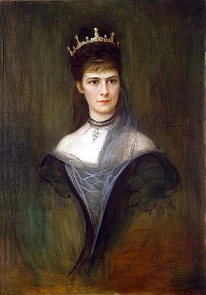 Erzsébet királyné, vagyis Sissi László Fülöp festményén 1898 előtt.