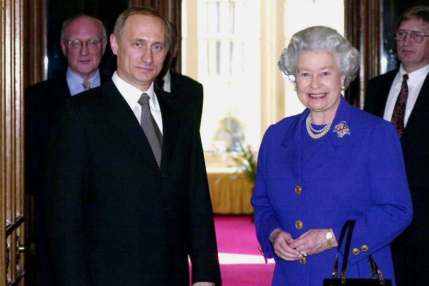 Vlagyimir Putyin 2000-ben találkozott először a királynővel.