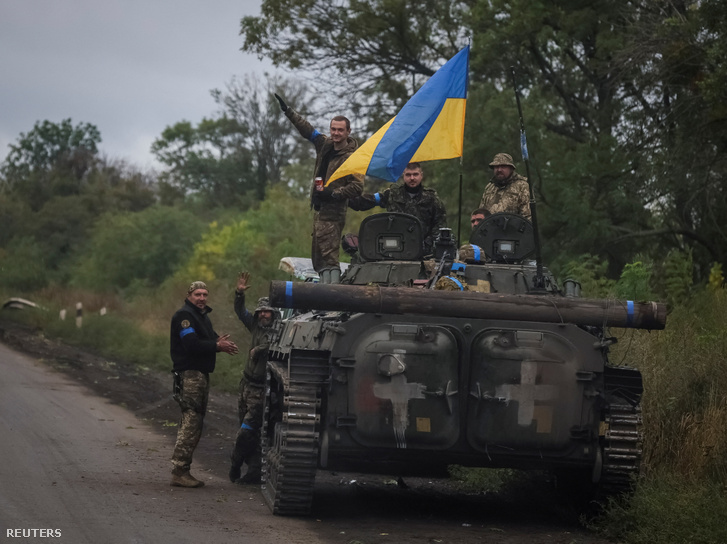 Ukrán katonák Izjumnál