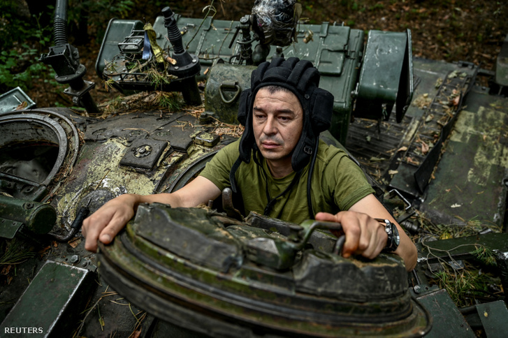 Ukrán katona a donyecki régióban 2022. szeptember 16-án