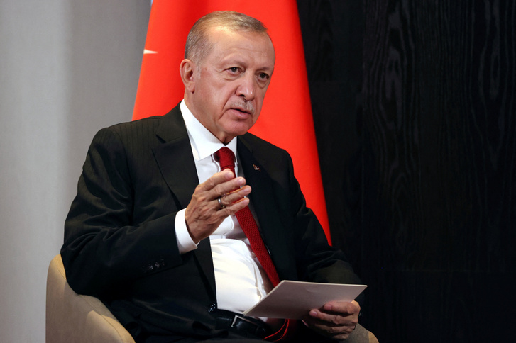 Recep Tayyip Erdogan 2022. szeptember 16-án
