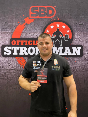 Juhász Péter az Egyesült Államokban, a sportág egyik legnagyobb seregszemléjének számító Official Strongman Games 2021-es versenyén