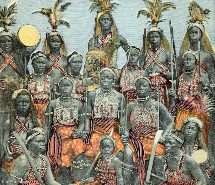 Az amazon hadsereg Afrikában Dahomey-ben 1897-ben