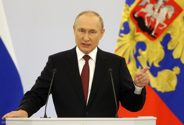 Vlagyimir Putyin 2022. szeptember 30-án