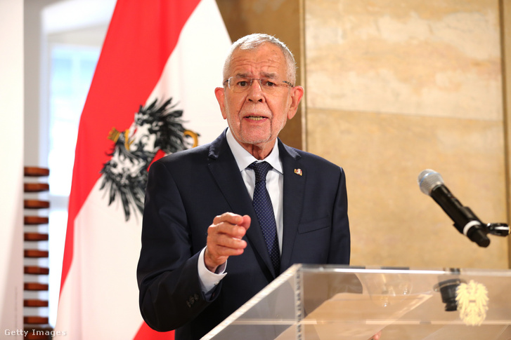 Alexander Van der Bellen osztrák elnök 2020. augusztus 22-én Salzburgban