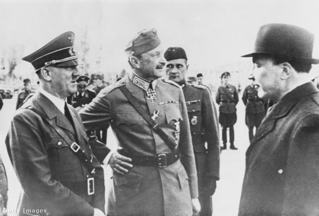Hitler és Carl Gustaf Emil Mannerheim, a finn hadsereg parancsnoka találkoznak 1942-ben