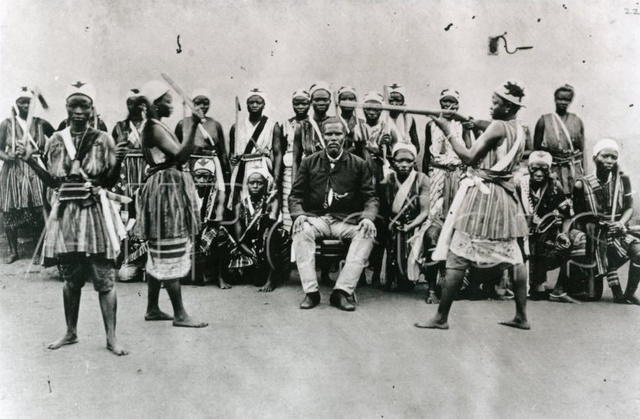 Dahomey-i női harcosok 1890 körül