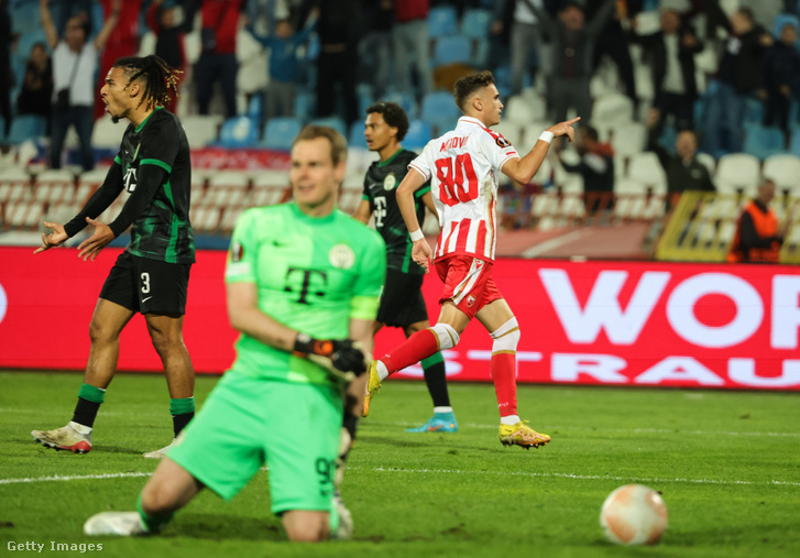 A Ferencváros eddig csak a Crvena zvezda vendégeként maradt alul