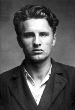Rendőrségi fotó az illegális kommunistaként letartóztatott Kádár Jánosról (1933)