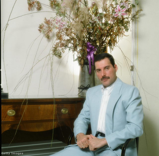 Freddie Mercury egy klasszikus bajuszfazont viselt