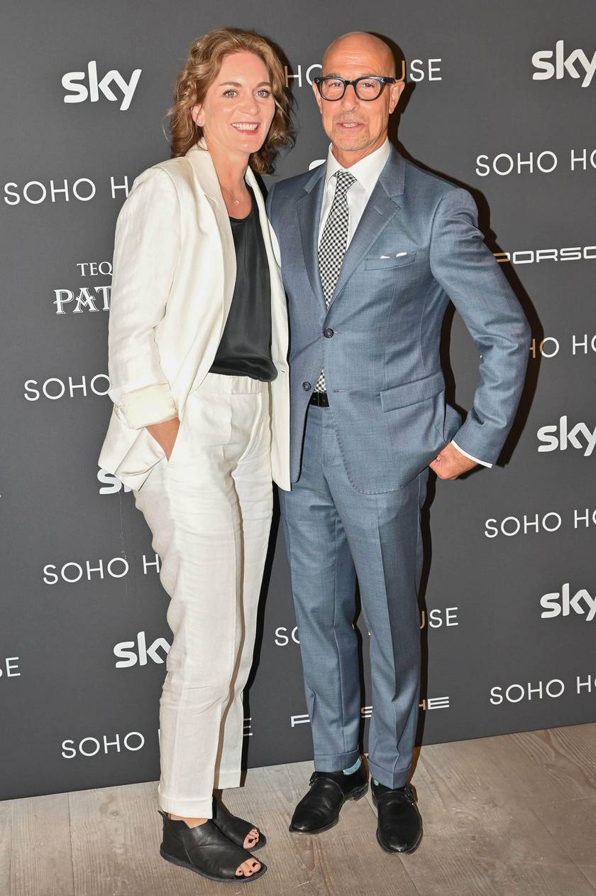 Felicity Blunt és Stanley Tucci a Soho House Awardson Londonban 2022 szeptemberében.