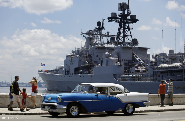 Orosz hadihajó baráti látogatáson Havannában