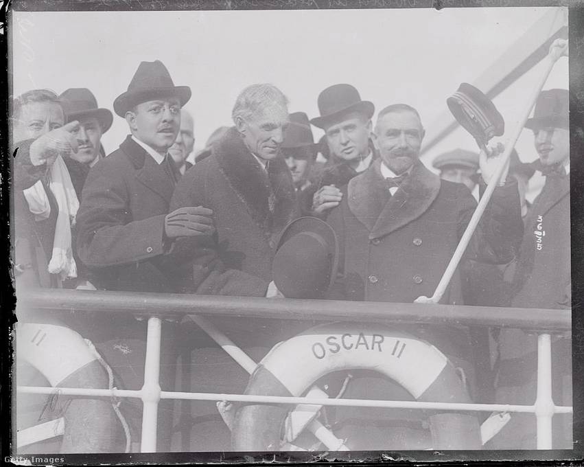 Hempel (Wempel) kapitány és Henry Ford a békehajó fedélzetén