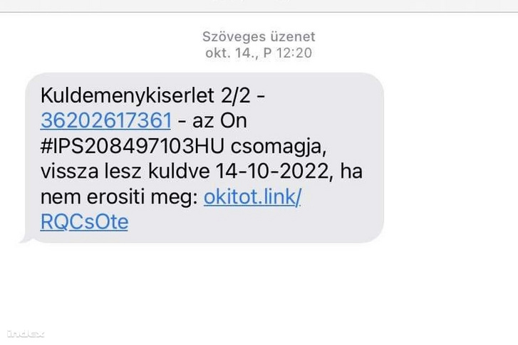 Így néz ki az sms, amellyel a magyar embereket próbálják átverni