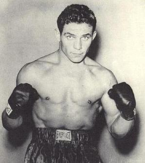 Harry Haft (1925–2007) profi bokszolóként az 1940-es évek végén