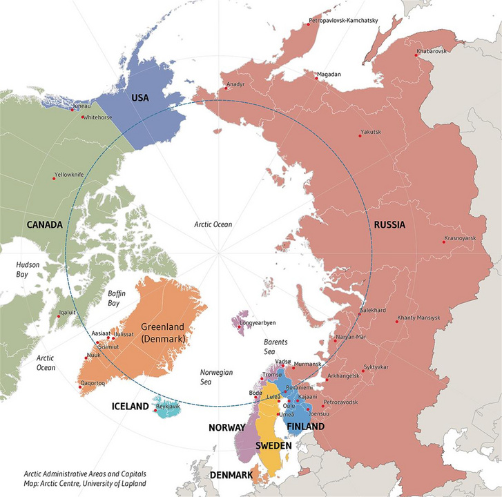 Az Arktisz Tanács országai