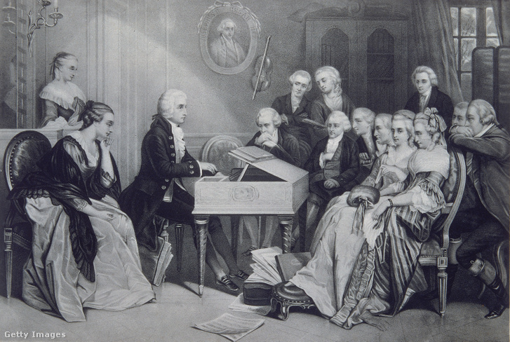 Wolfgang Amadeus Mozart, osztrák zeneszerző 1785 körül