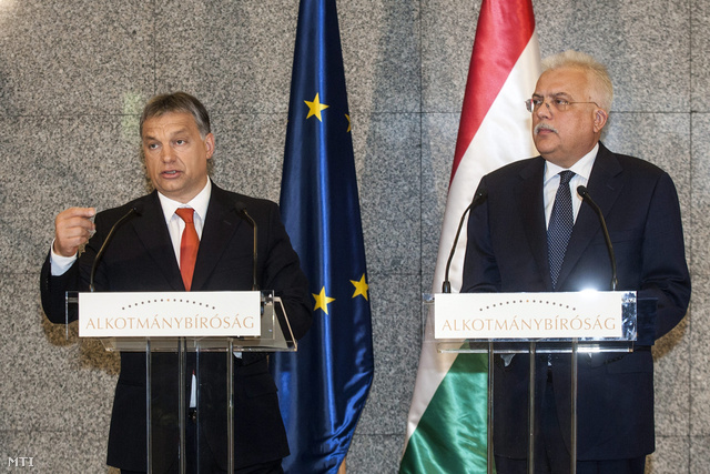 Orbán Viktor és Paczolay Péter