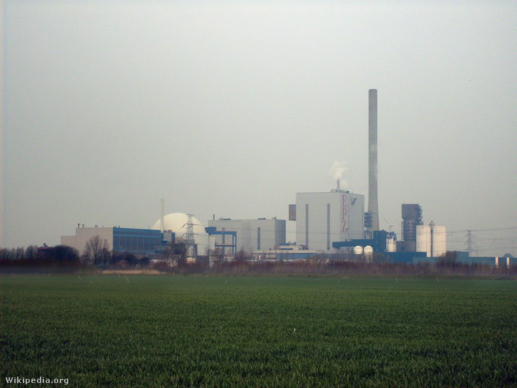A már működő atomerőmű Borssele településen