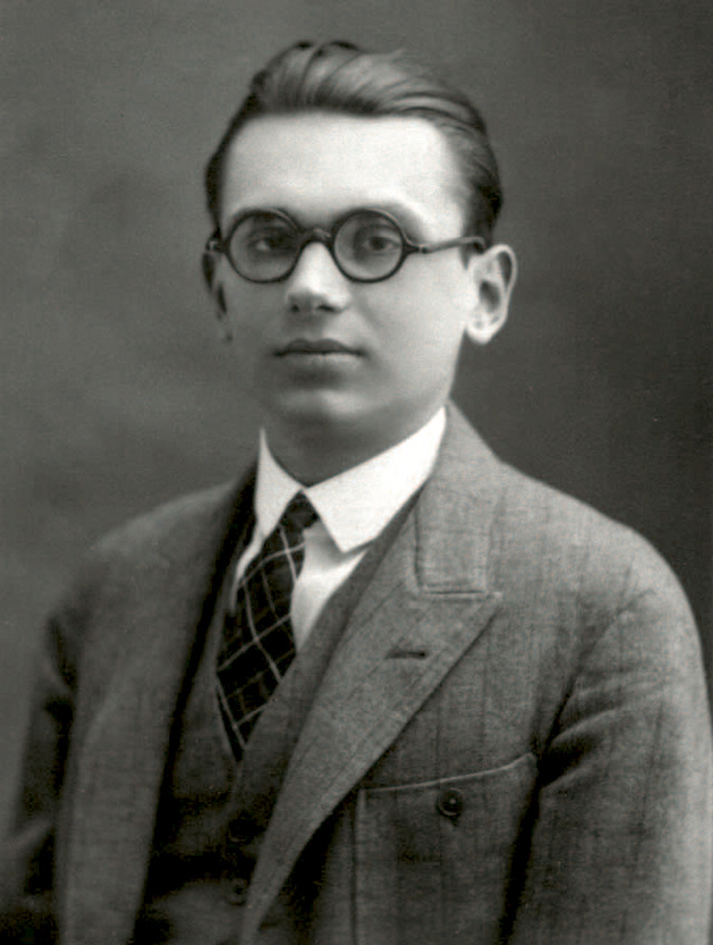 Kurt Gödel egyetemista korában, 1925-ben
