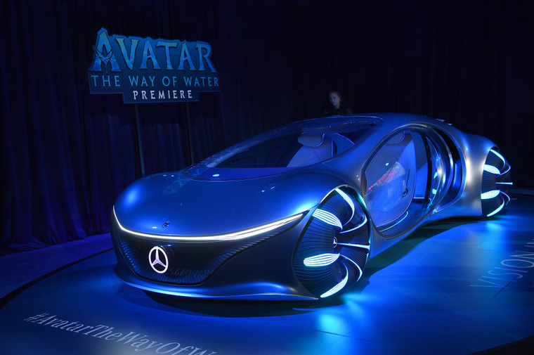 Az Avatar: A víz útja kapcsán bemutatott Mercedes-Benz autó. (Fotó: Lisa OConnor/AFF-USA.com/Northfoto)