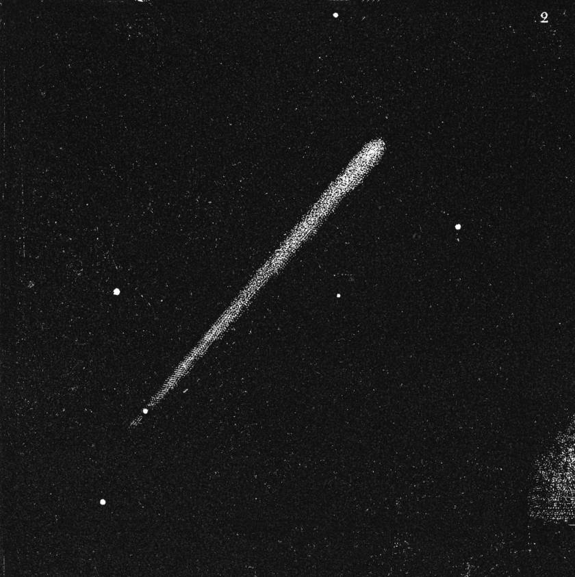 A Halley-üstökös illusztrációja 1835-ből.
