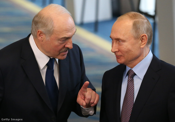 Aljakszandr Lukasenko és Vlagyimir Putyin 2019-ben