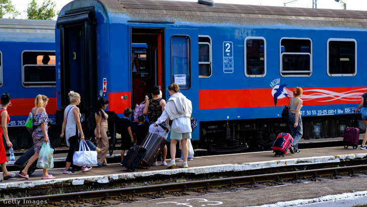 Ukrajnából érkező menekültek Magyarországon 2022. szeptember 7-én