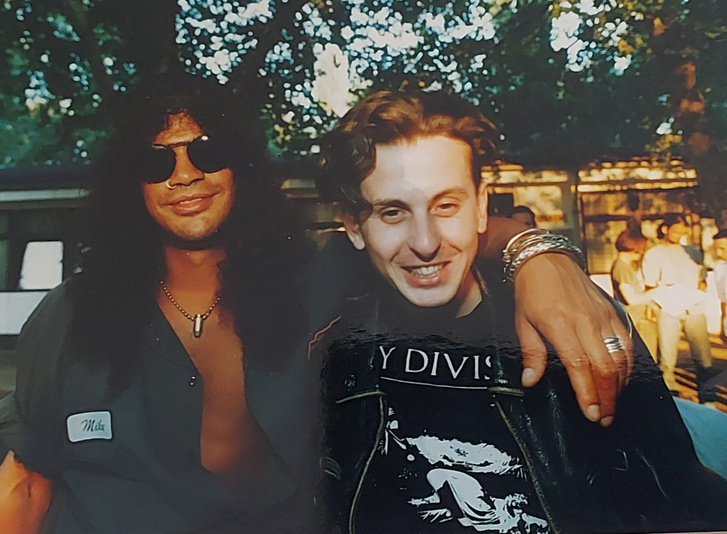 Slash és Poós Zoltán 1996-ban