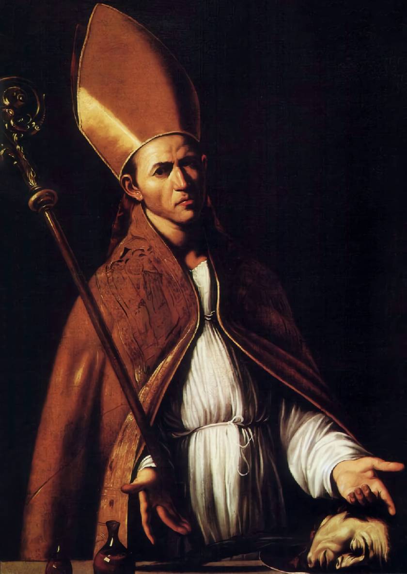 San Gennaro, azaz Szent Januáriusz.