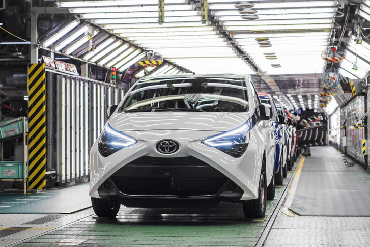 Toyota Aygo gördül le a japán gyártó kolini üzemének gyártósoráról, még 2018-ban - A kép illusztráció - Fotó: Kacper Szczepanski/Toyota