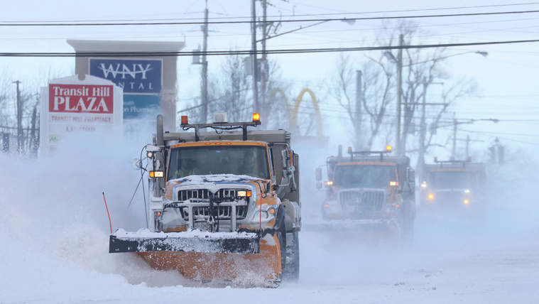 Hóvihar New York államban - Fotó: Brendan McDermid/Reuters