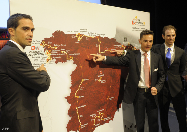 A Vuelta idei térképe