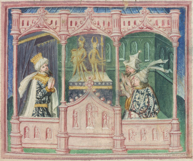 Lothbrok és fiai: Csonttalan Ivar és Ubba. Miniatúra a 15. századból