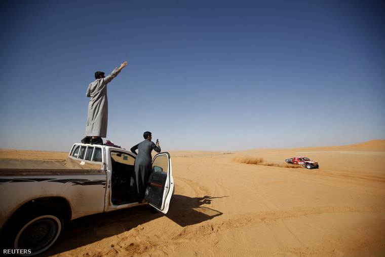 Martin Prokop és Viktor Chytka a szaúd-arábiai Dakar-rali hatodik szakaszán 2023