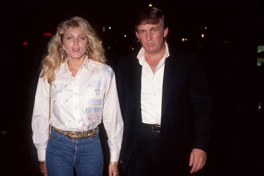 Donald Trump és Marla Maples a '90-es évek elején.