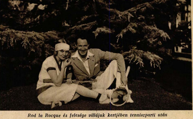 A magyar színésznő férjével, Rod la Rocque-kal