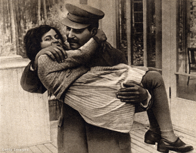 Sztálin lányával, Szvetlanával 1936-ban