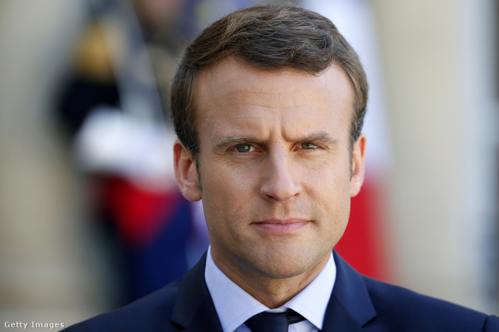 Emmanuel Macron 2017. június 8-án