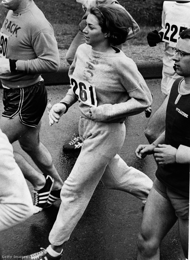 Kathrine Switzer, a bostoni maraton első női résztvevőjeként