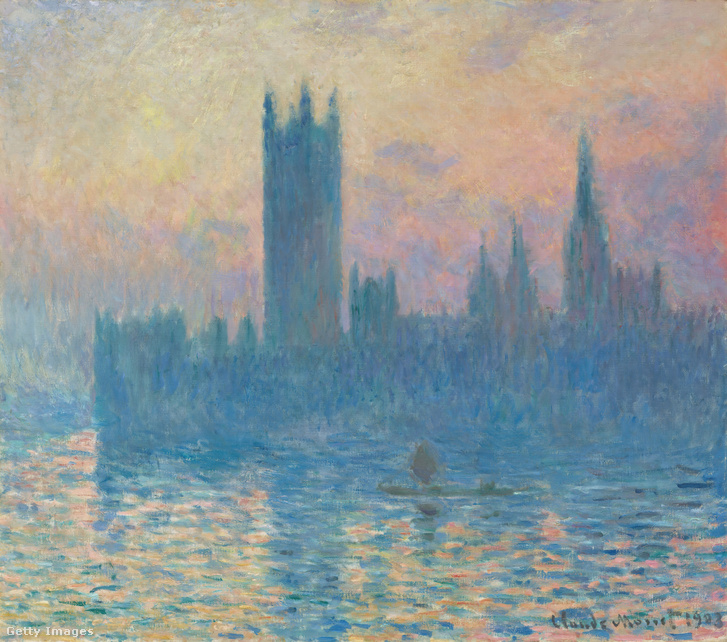 A londoni Parlament napnyugatkor, Claude Monet 1903