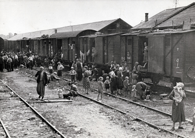 A 20. századi történelem egyik szomorú pillanata: kitelepítettek egy vasútállomáson