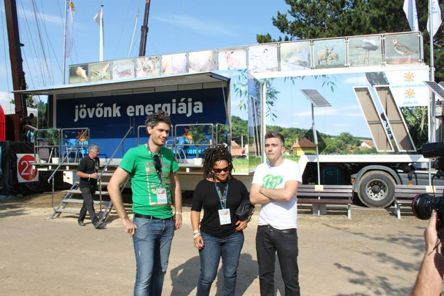 Az Irie Maffia tagjai is meglátogatták a Jövőnk Energiája kamiont