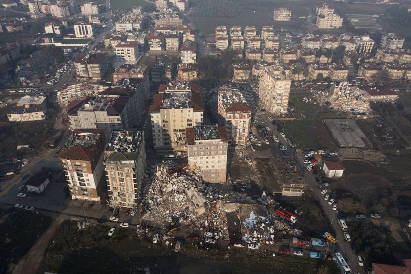 A földrengés óriási pusztítást végzett Kahramanmaraşban.