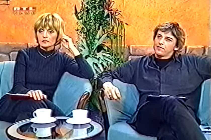 Szily Nóra és Alföldi Róbert a Reggeliben 2000 januárjában.
