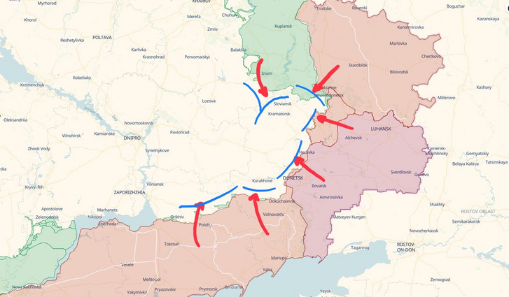 Az orosz stratégia a kiépített ukrán védelmi rendszer bekerítésében és megkerülésében lehetett, de nem sikerült