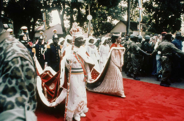 Bokassa császár és Catherine császárné